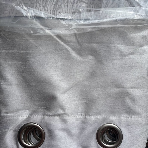 Exclusive Home Chateau Striped Faux Silk Grommet Top Curtain Panel Pair, 54"x108 - Picture 5 of 8